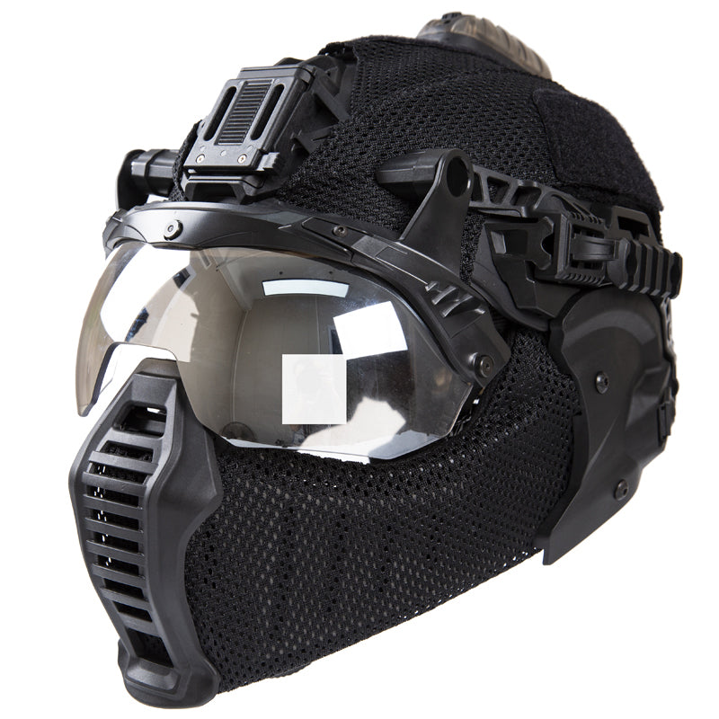 Rail Mounted Face and Ear Shield for Team Wendy 3.0 Helmets