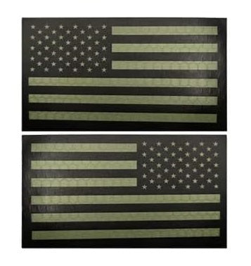 IR Reflective Flag Patch in Low Viz Night Ops Variant by Bifrost Gear