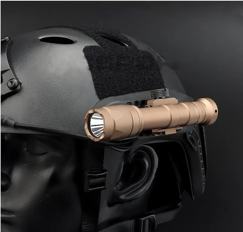 Bifrost Gear Rail Mount securely mounted on a Tactical Helmet in use.