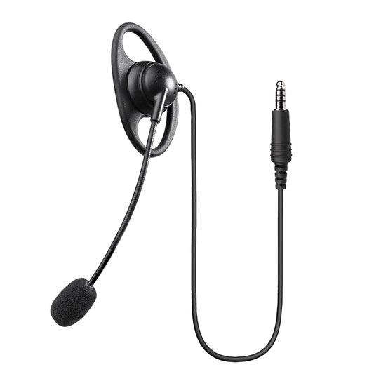 Covert Tactical Headset with D-Hook Earpiece