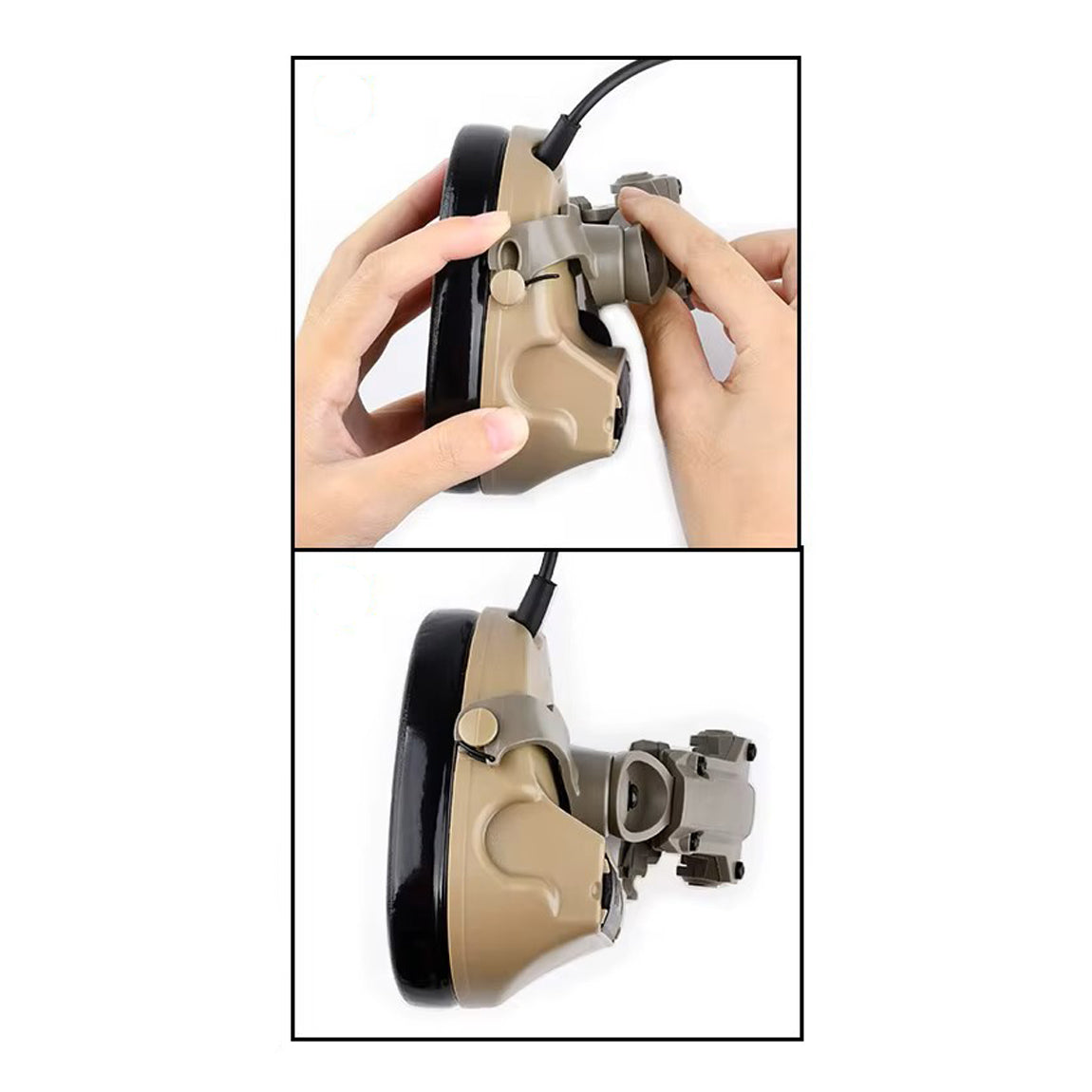 COM-RAC PRO Helmet Rail Adapters for Peltor Comtac