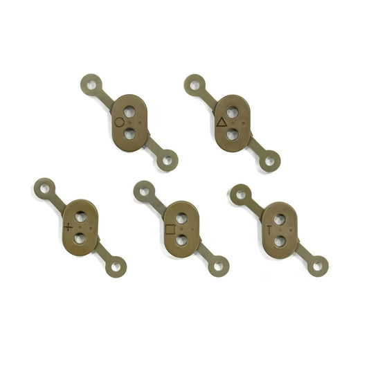 AN/PEQ-15 / LA-5C Compatible Tan Reticles Pattern Generator Lens Cover Set.