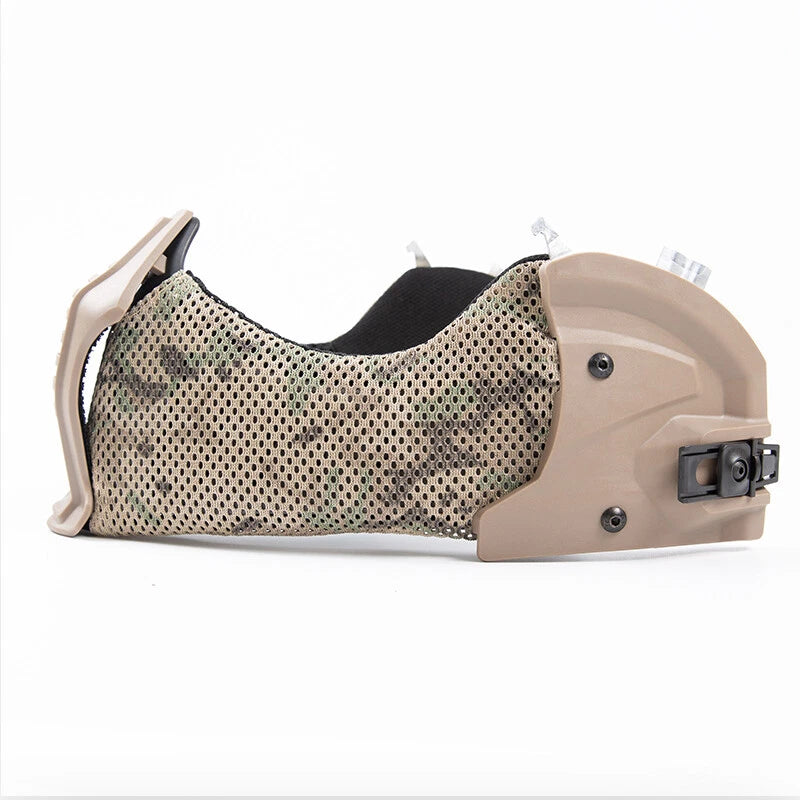 Rail Mounted Face and Ear Shield for Team Wendy 3.0 Helmets