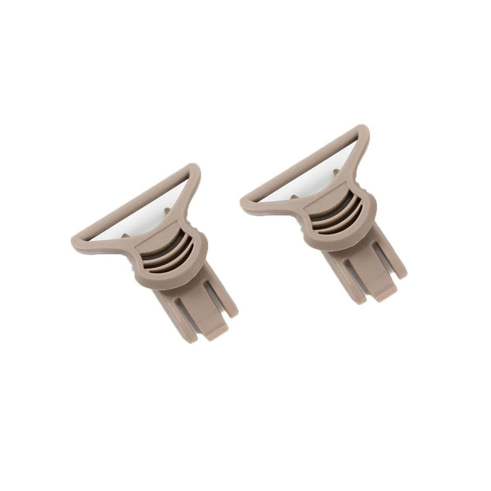 36mm swivel goggle strap adapters in tan for a secure fit.