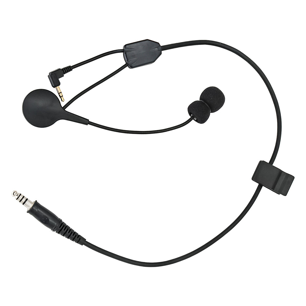 Y-Cable Harness & Microphone Conversion Kit – Compatible with Howard Leight, Walker Razor & More.