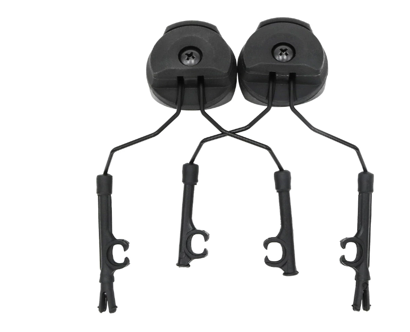 Crye AirFrame Helmet Rail Headset Adapter for Peltor Comtac, available in Black.