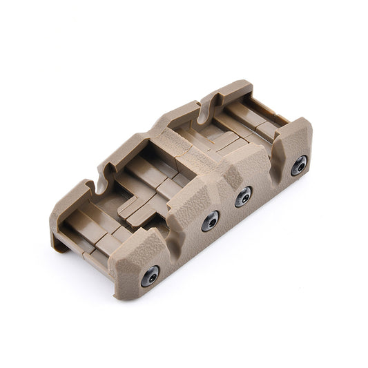 Tan Dual Picatinny Angle Mount for Modbutton Lite.