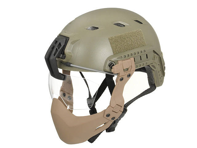 Rail Mounted Lower Face Shield