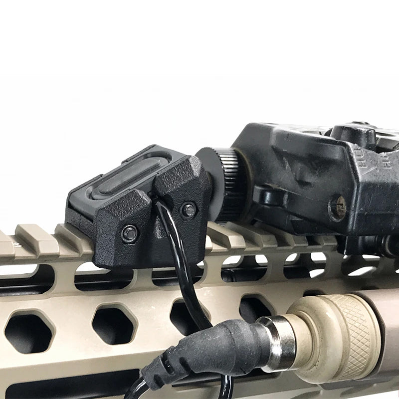 Bifrost Gear black remote pressure switch designed for 3.5mm plug compatibility.