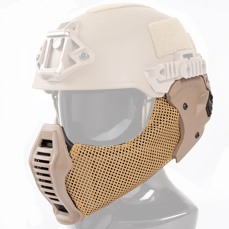 Rail Shield Rail Mounted Lower Face Shield for Tactical Operations – Bifrost Gear