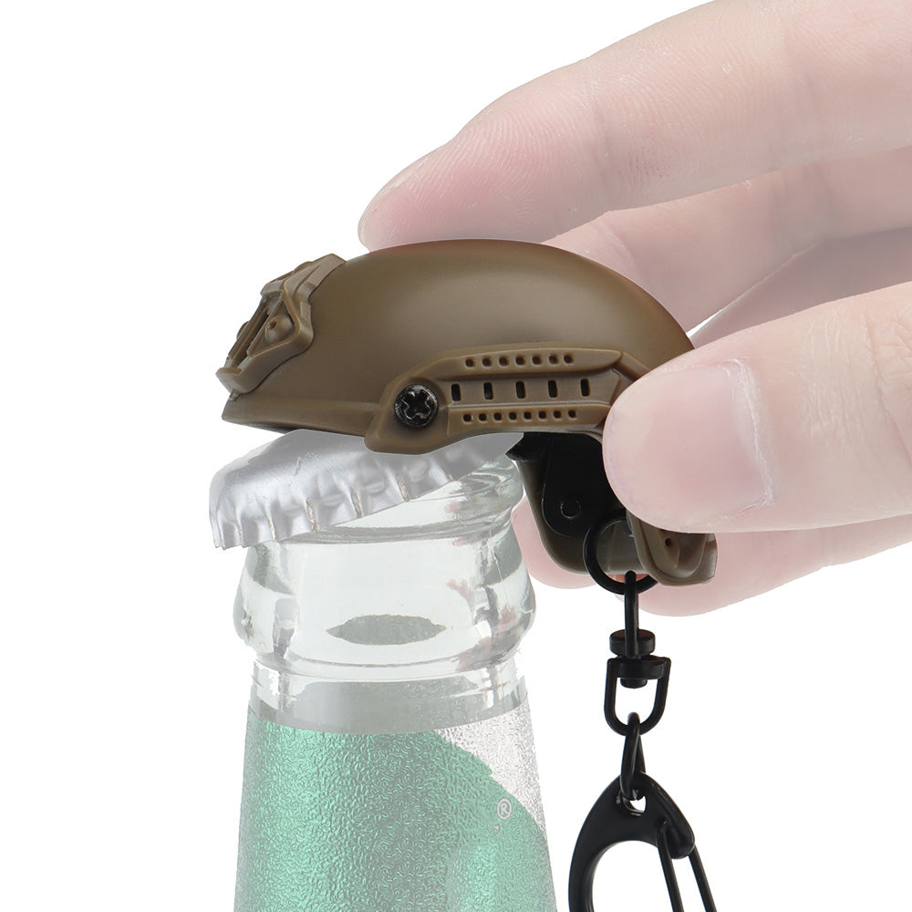 Mini FAST Helmet Tactical Bottle Opener Keychain