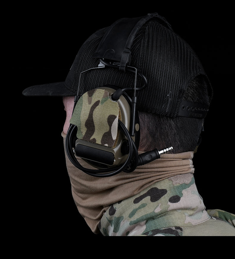 Next Gen Hook & Loop Panels + Fuzz Cover Set for Peltor Comtac Headsets