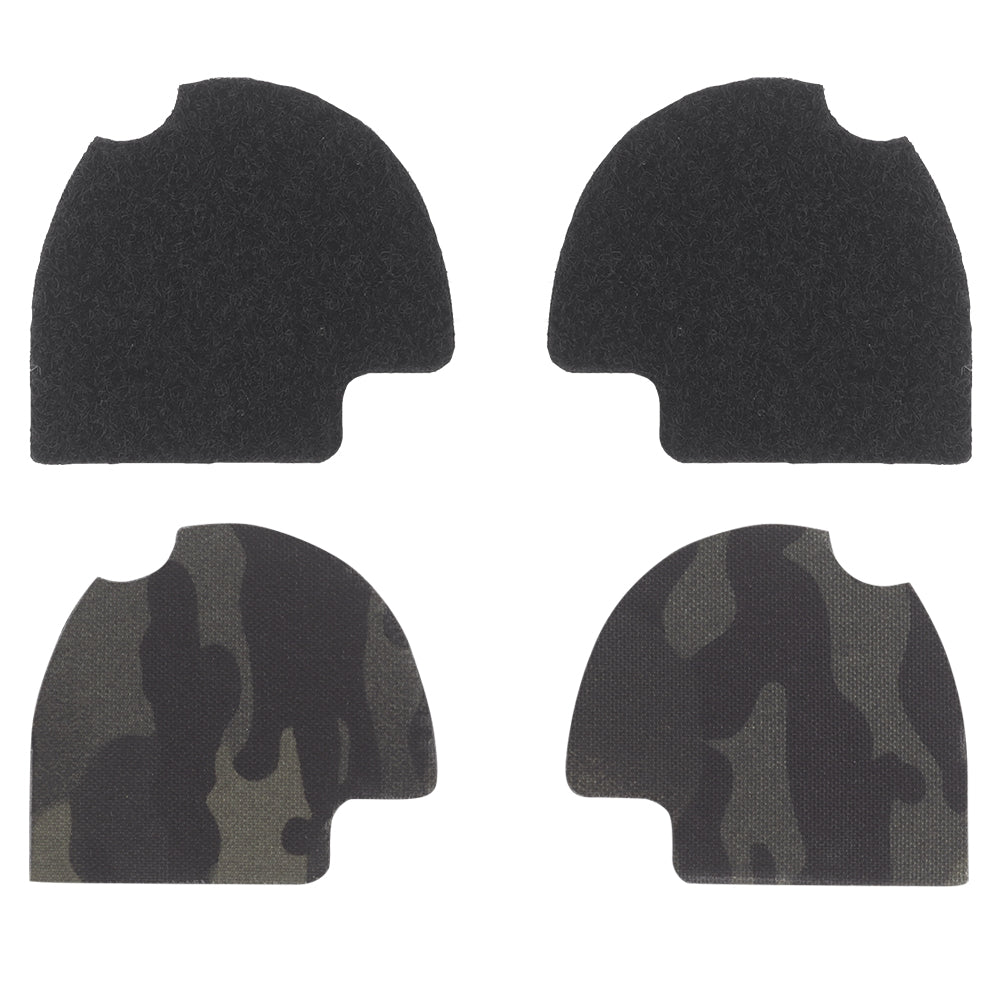 Next Gen Hook & Loop Panels + Fuzz Cover Set for Peltor Comtac Headsets