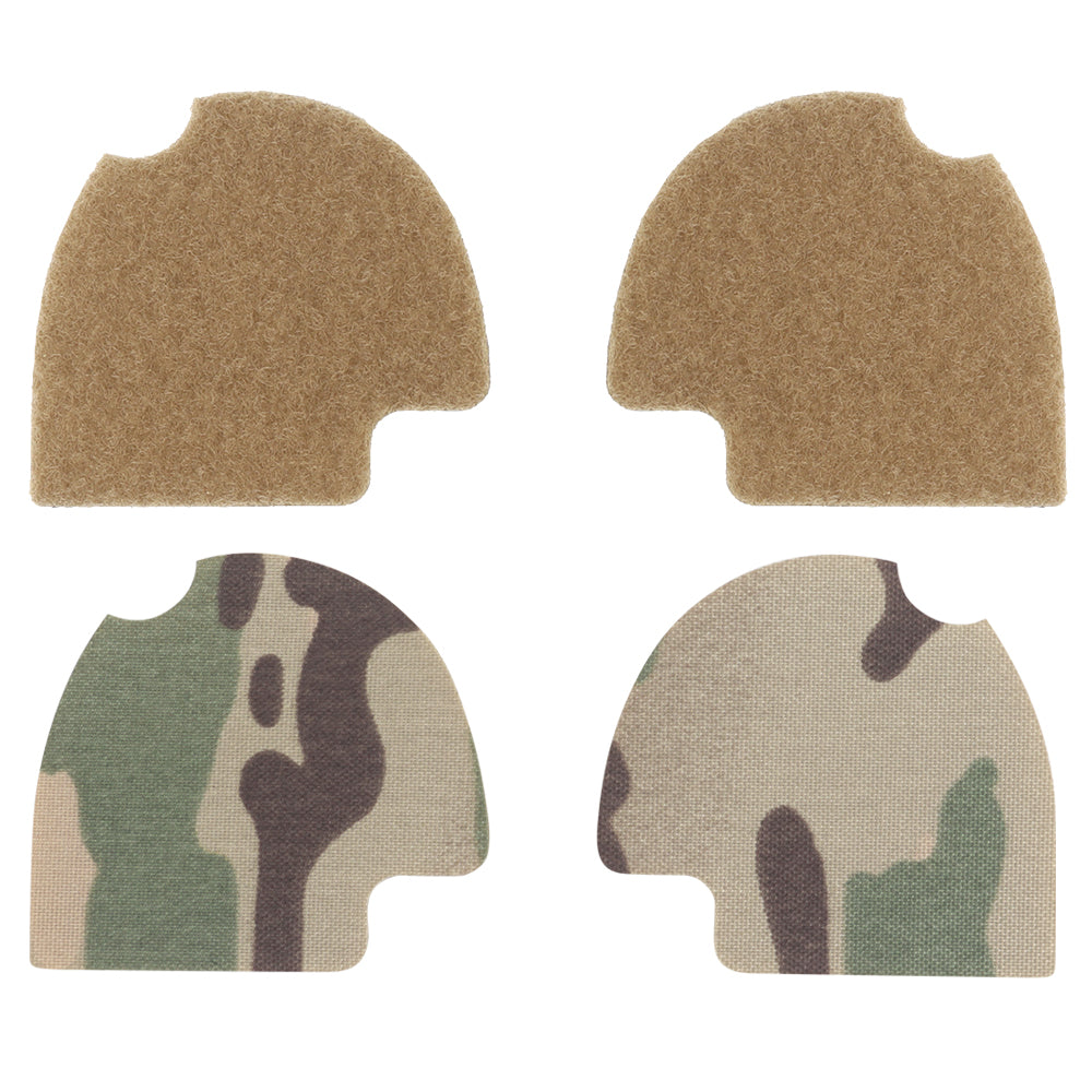 Next Gen Hook & Loop Panels + Fuzz Cover Set for Peltor Comtac Headsets