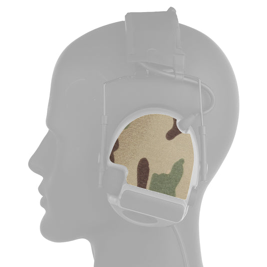 Next Gen Hook & Loop Panels + Fuzz Cover Set for Peltor Comtac Headsets