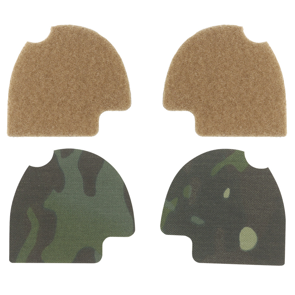 Next Gen Hook & Loop Panels + Fuzz Cover Set for Peltor Comtac Headsets