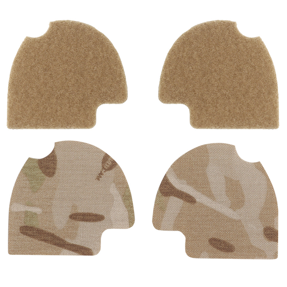 Next Gen Hook & Loop Panels + Fuzz Cover Set for Peltor Comtac Headsets