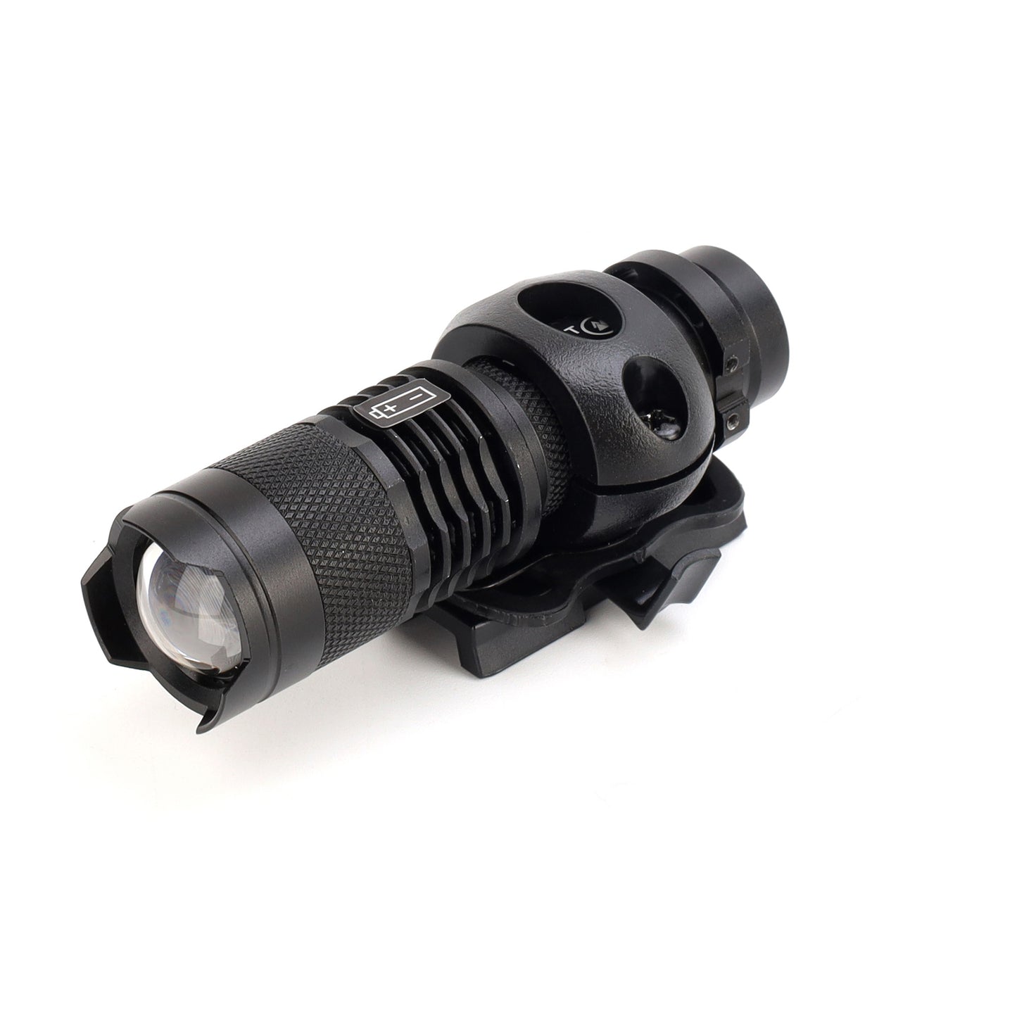 Rotating Ring Flashlight Mount for Tactical Helmets