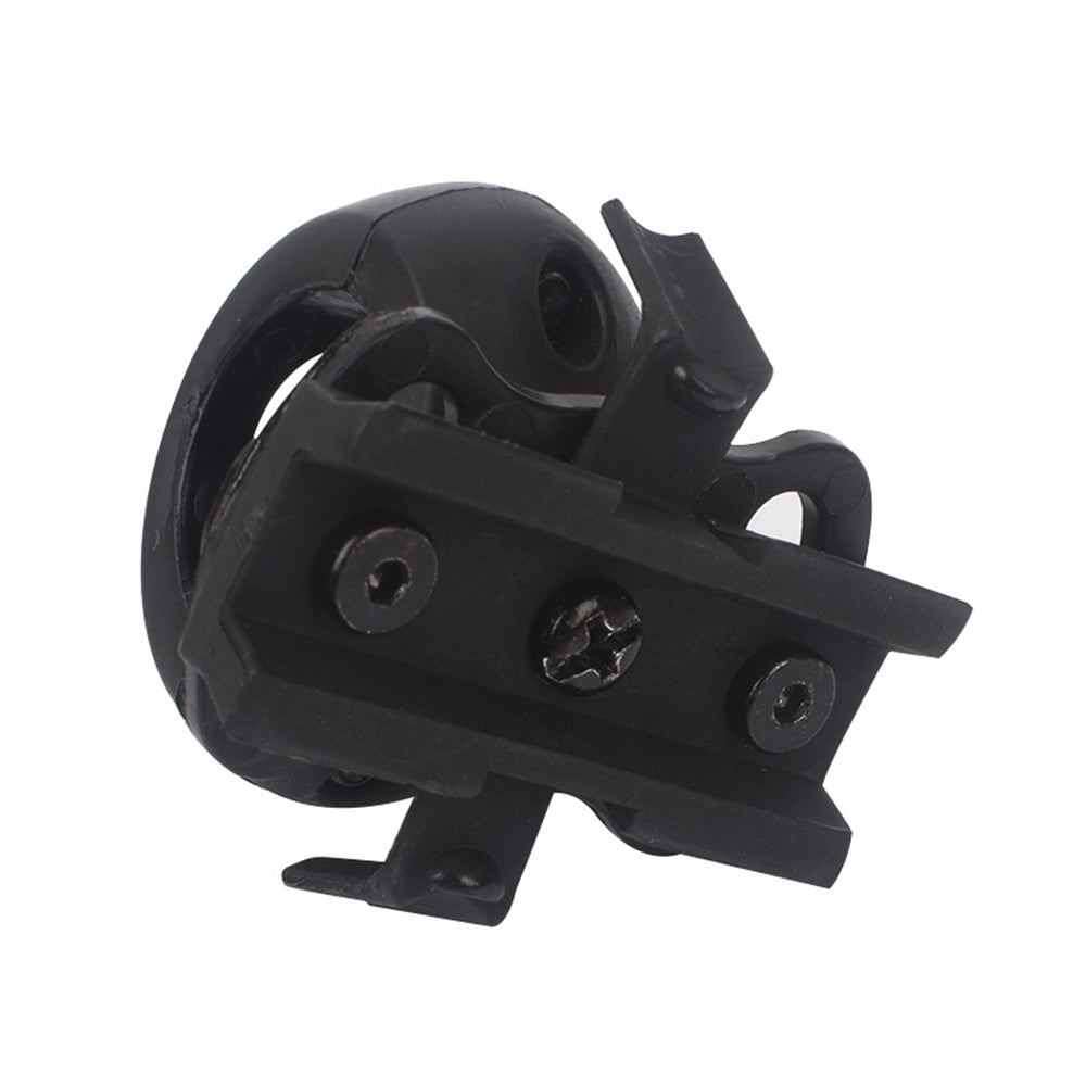 Rotating Ring Flashlight Mount for Tactical Helmets