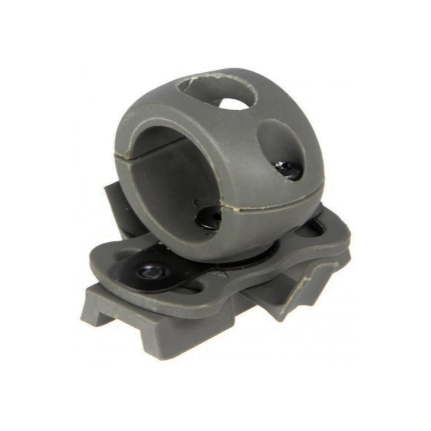 Rotating Ring Flashlight Mount for Tactical Helmets