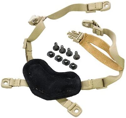 4-Point Replacement Chin Strap and Suspension System for Tactical Helmets