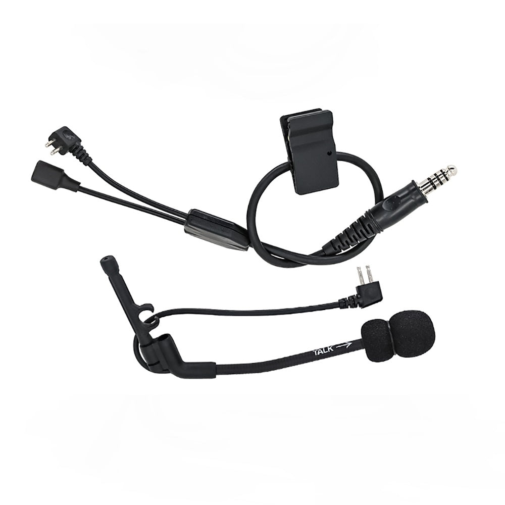 Y-Cable Harness and Microphone Conversion Kit for Peltor Comtac