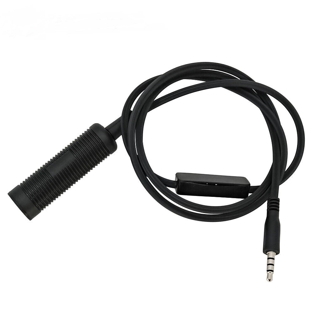 ZEZEFUFU 3.5mm Adjustable Mini Microphone - Single Directional Phone Mic, 90° Rotatable, Plug & Play